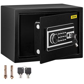 VEVOR Safe Box, 0.8 CU.FT Fingerprint Safe Box for Money with 2 Keys & Digital Keypad, Q235 Steel Safe Box for Storing Cash, Jewelry, Pistols