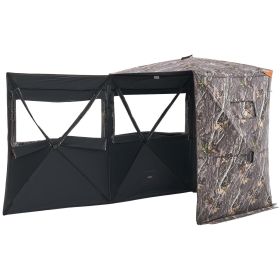 VEVOR Hunting Blind, 2-3 Person Thermal Ground Blinds with Tri-Leg Chair and Carrying Bag, Portable Camouflage Tent